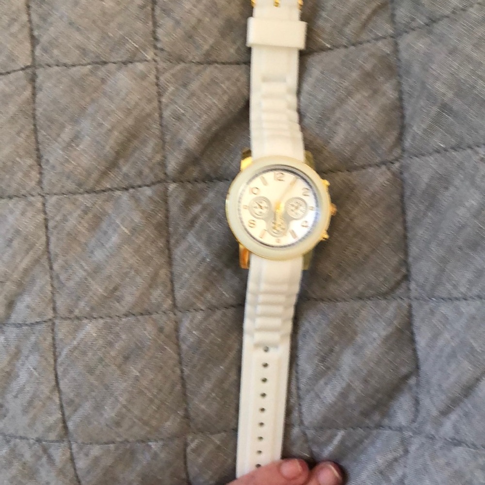 White and Gold Oversized Watch